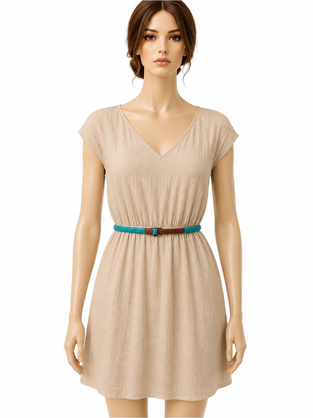 J. Crew Brown and Blue Belt Sleek Design